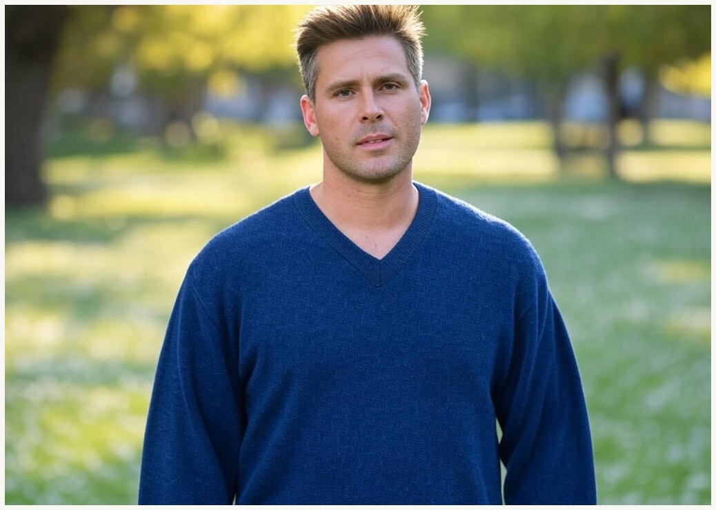 [1+1] 이브 남성용 봄 가을 오버핏 긴팔 브이넥 니트 (3088-2)