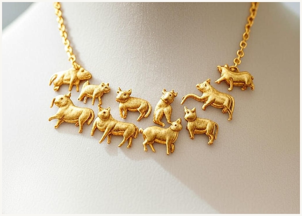 12지신 띠별 행운 재물 영문 무변색 목걸이