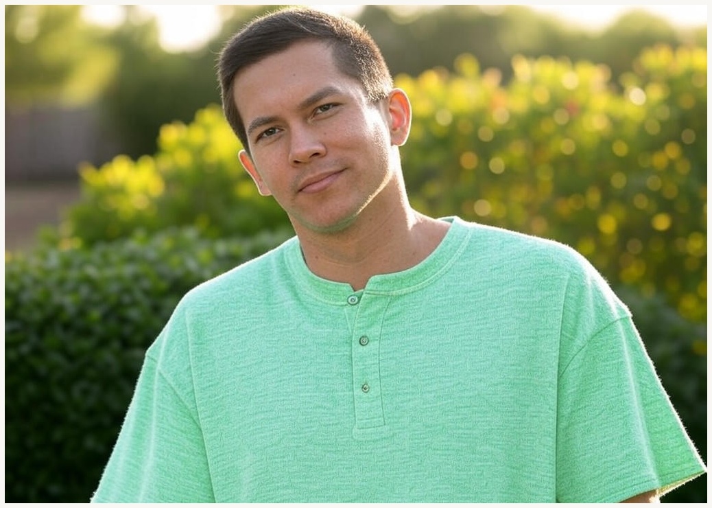 ANYOU 남자 오버사이즈 반팔 티 민트스쿨 니트 헨리넥셔츠