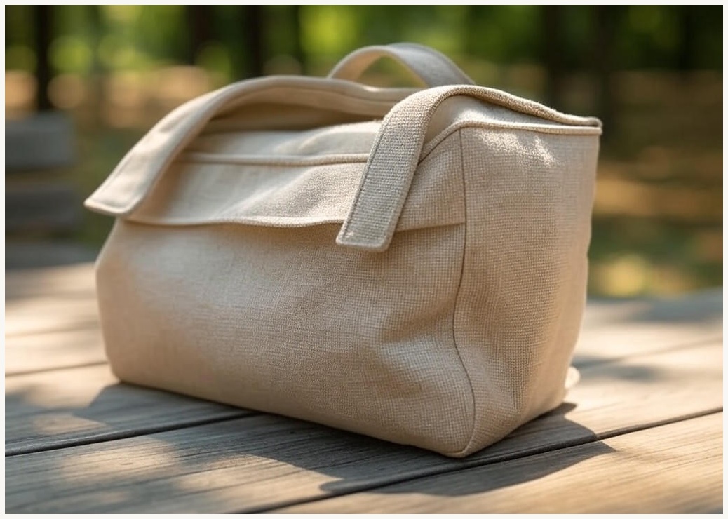 FONOW 에코백 캔버스 숄더 에코백 베이직 남녀 공용