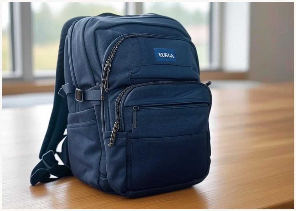KURUA 확장형 직장인 대학생 대용량 여행용 17인치 방수 노트북 백팩
