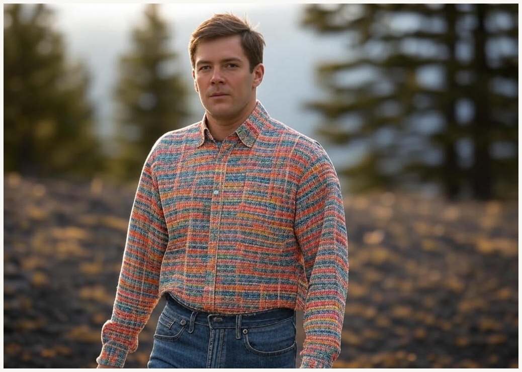 가이스토리 남성용 사계절 피셔 포켓 긴팔 빅사이즈 캐주얼 셔츠