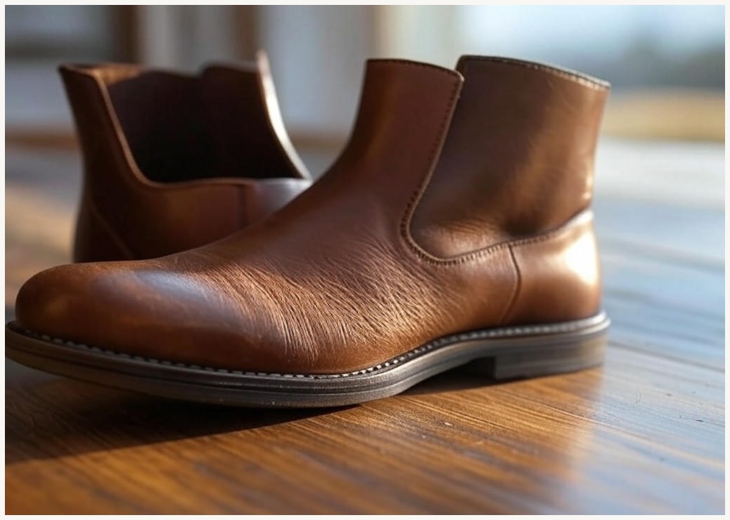 [당일출고]남자 5cm 키높이 가죽 데일리 발편한 첼시부츠(2type)