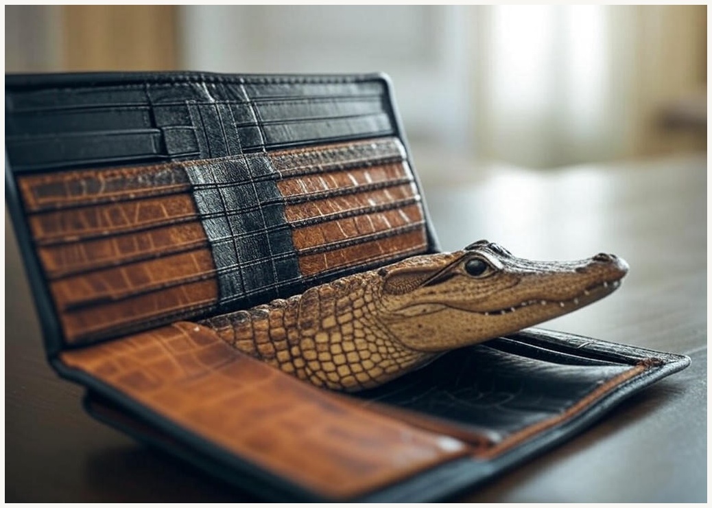 더퀴르 남자 악어지갑 남성 명품 수제 핸드메이드 반지갑 선물