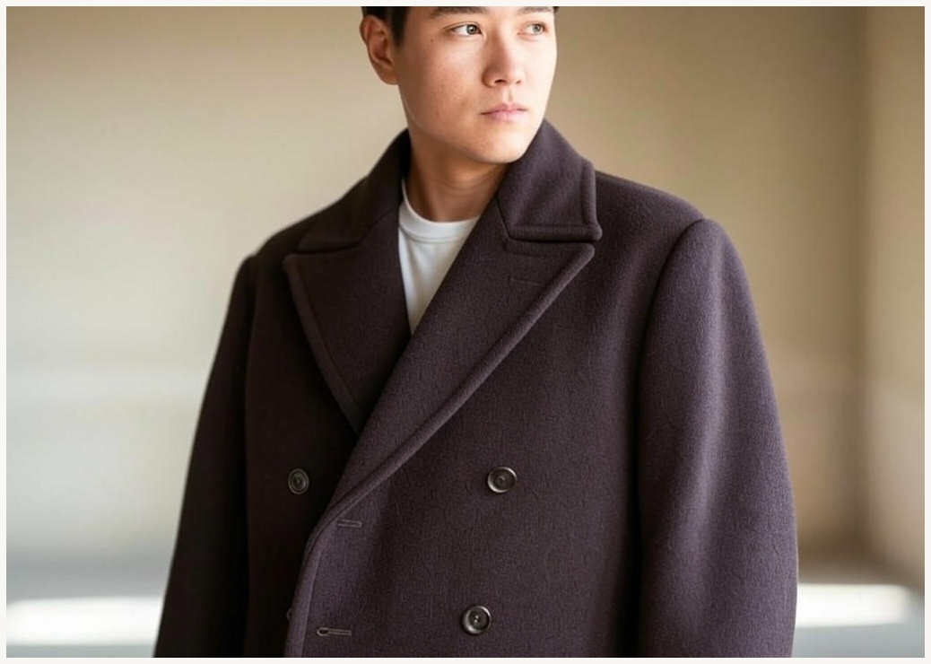 비켄드스튜디오 남성용 프리미엄 베이직 오버핏 더블 코트 [1085]