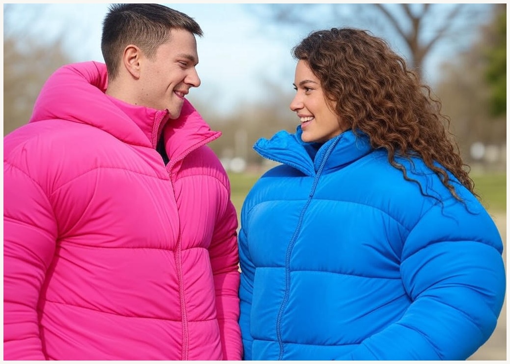 남녀 오버핏 숏패딩/ 빅사이즈/ 빵빵한 볼륨감 웰론 충전재