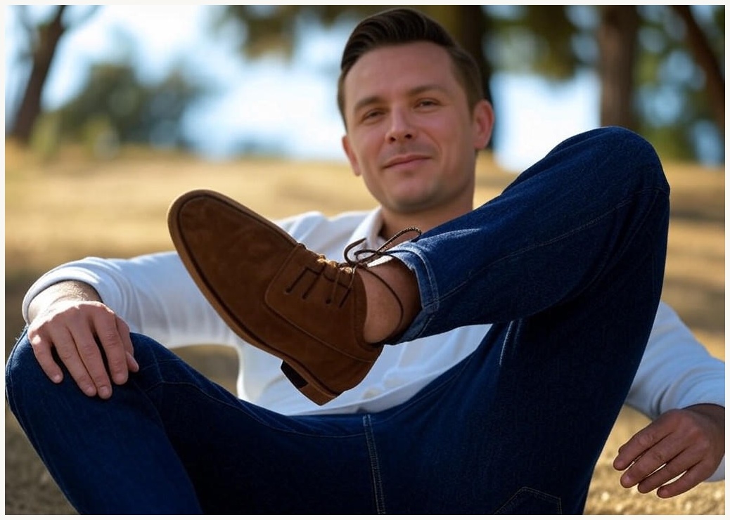 센시노 남자 발편한 스웨이드 드라이빙슈즈 페니로퍼