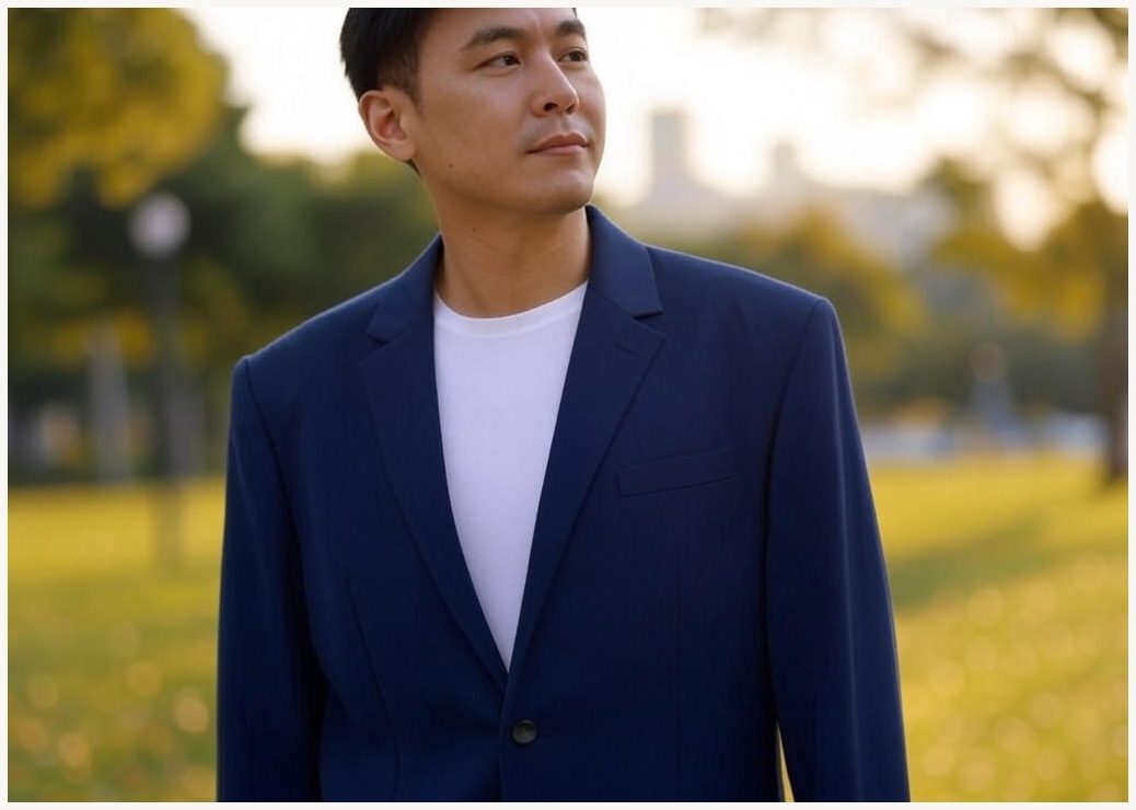 이브 남성용 오버핏 싱글 빅사이즈 블레이저 자켓 3color (6086-1)