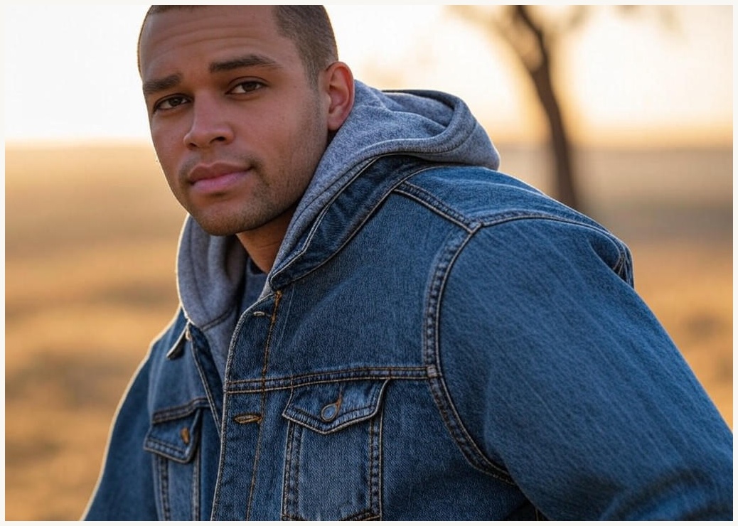 제이슨 오버핏 후드 탈부착 데님 자켓 JA-1220 JMY1005