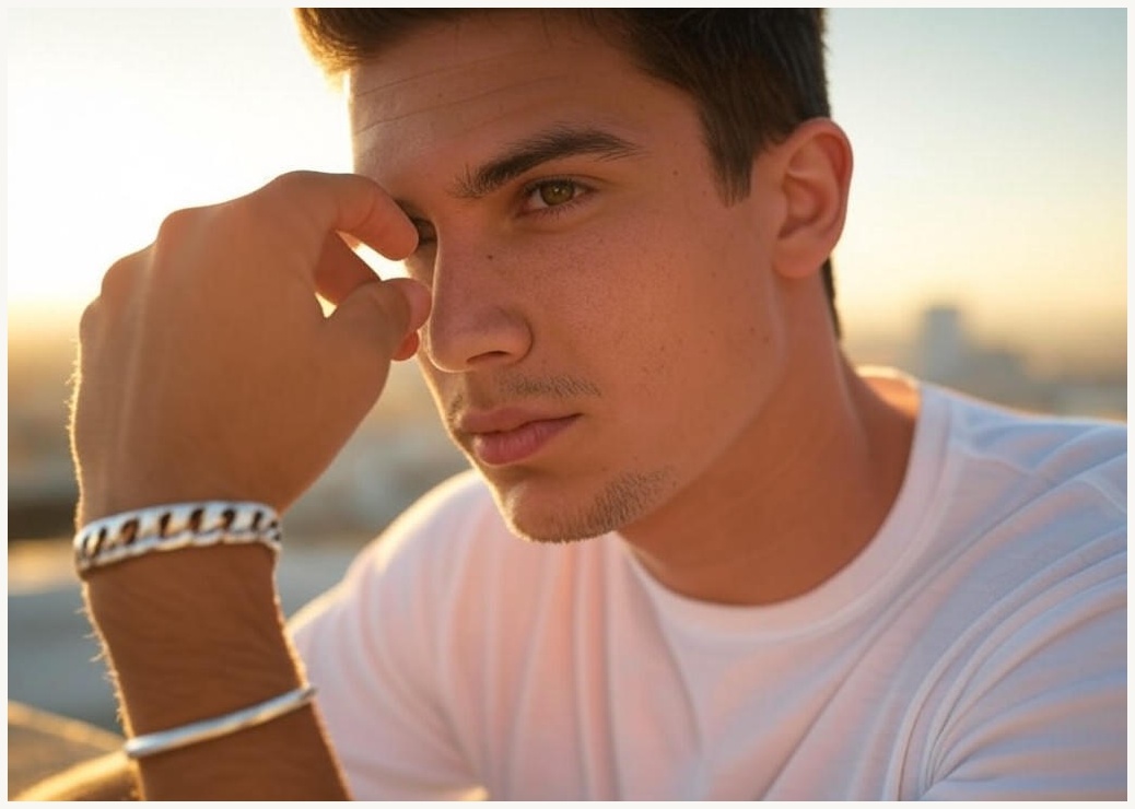 제이크 마드리드레더 남성팔찌